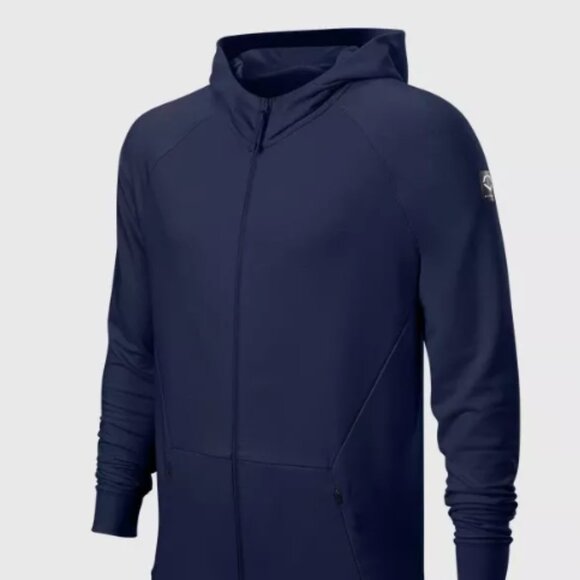 NWT Men's Evo Shield  Navy Full Zip Hoodie Small - Picture 1 of 12